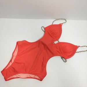 Victoria’s Secret monokini coral strappy back